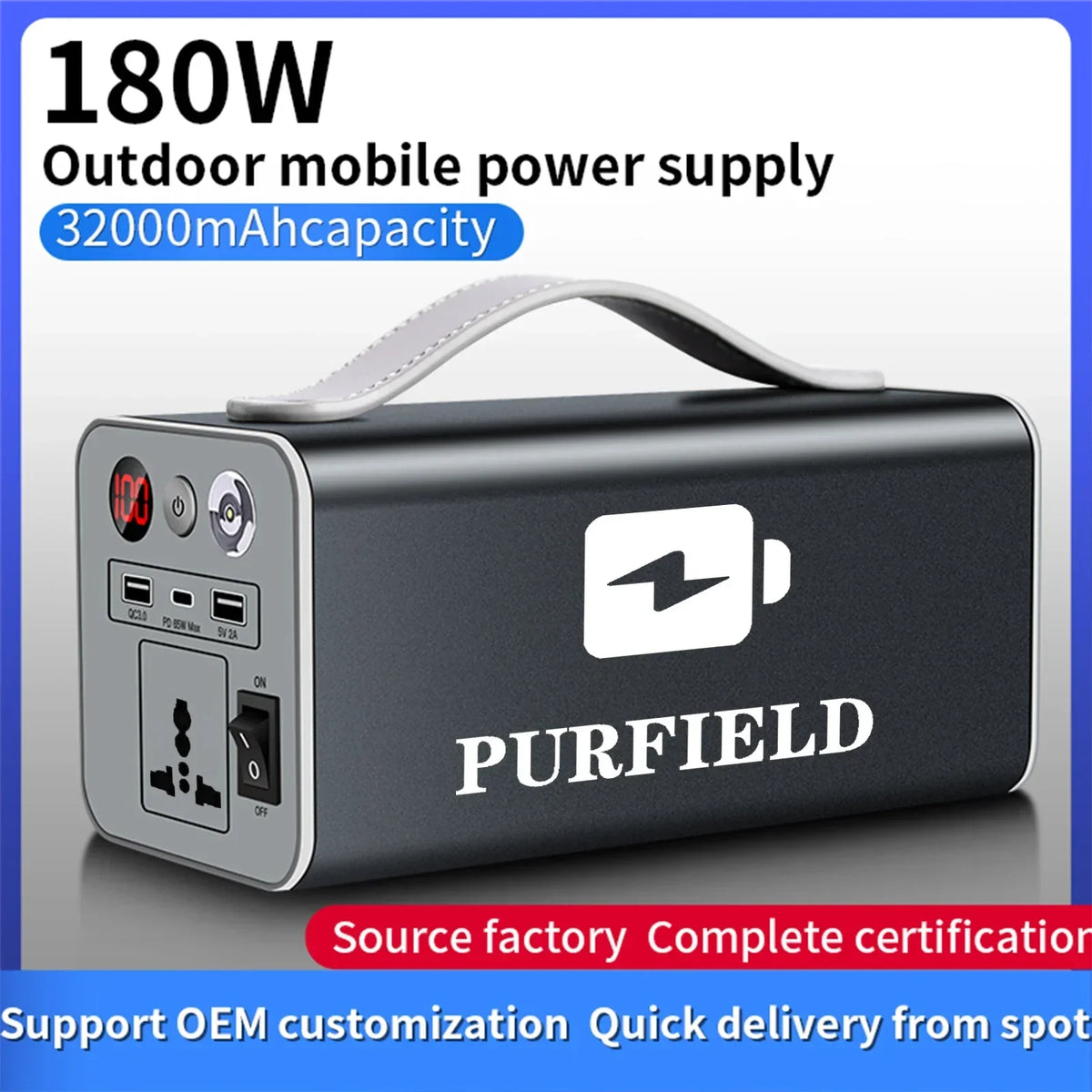 90000mAh 300W Portable Power Station