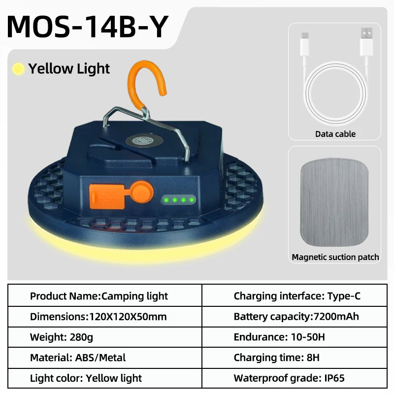 MOSLIGHTING Camping Light ~ Rechargeable USB-C