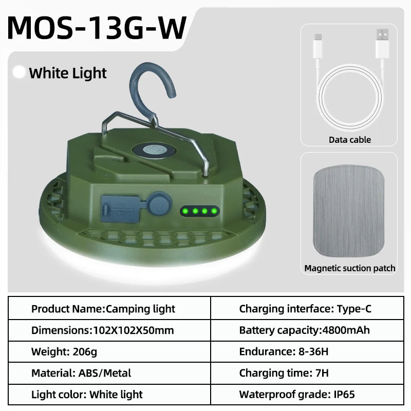 MOSLIGHTING Camping Light ~ Rechargeable USB-C