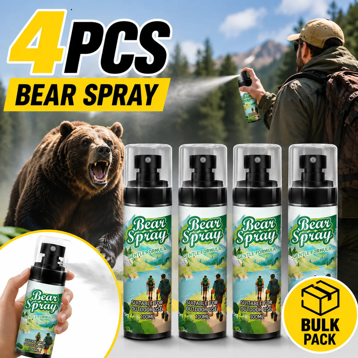 Portable Bear/Predator Repellent Spray Tool