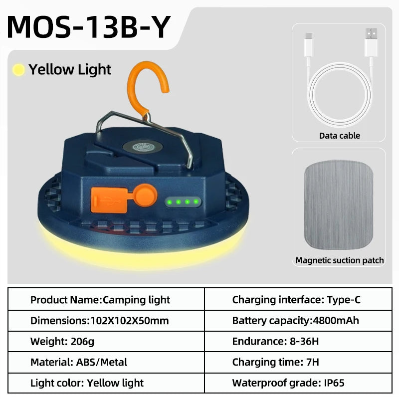 MOSLIGHTING Camping Light ~ Rechargeable USB-C