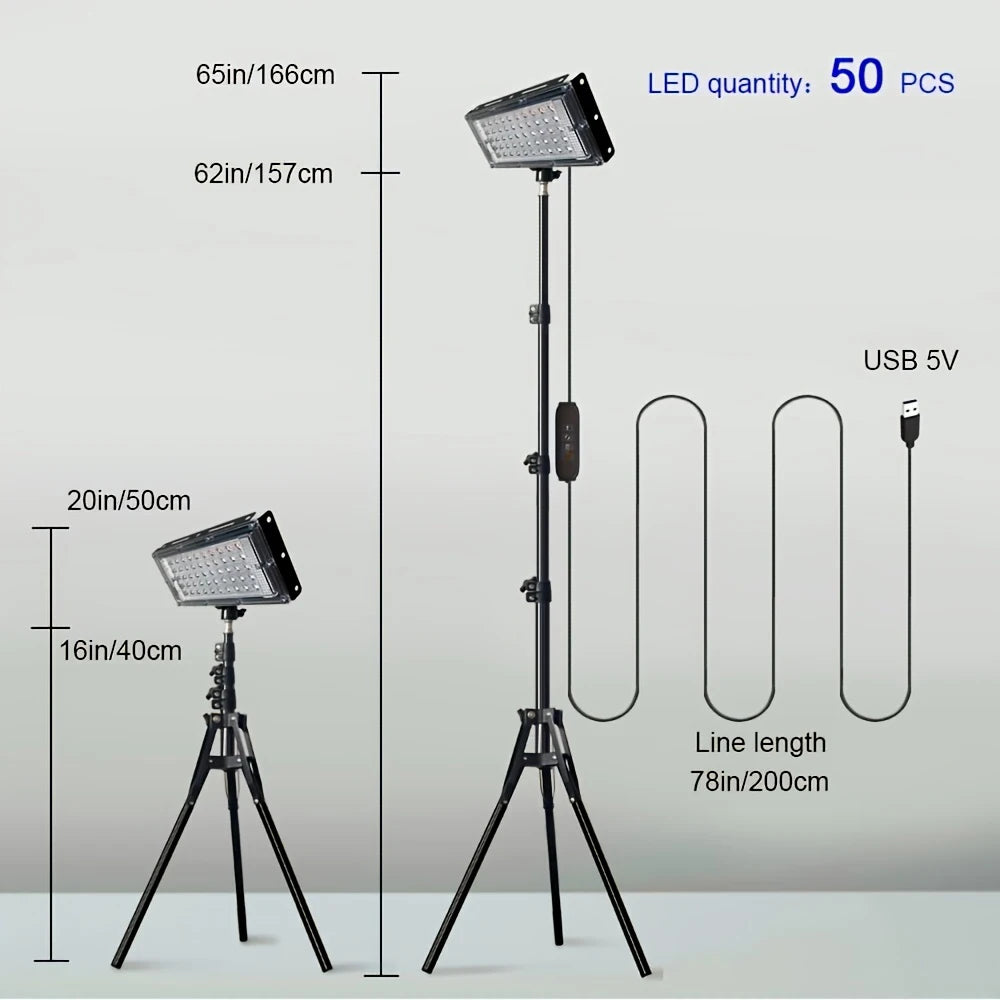 USB LED Light with Tri Standing / Short ~ For Work/Camping