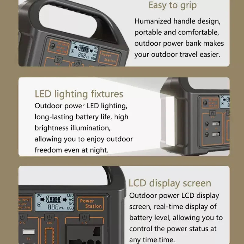 100W 24000mAh Portable Power Station ~ Solar Generator