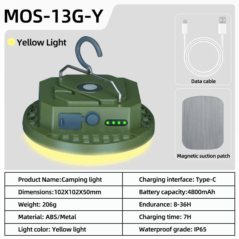 MOSLIGHTING Camping Light ~ Rechargeable USB-C