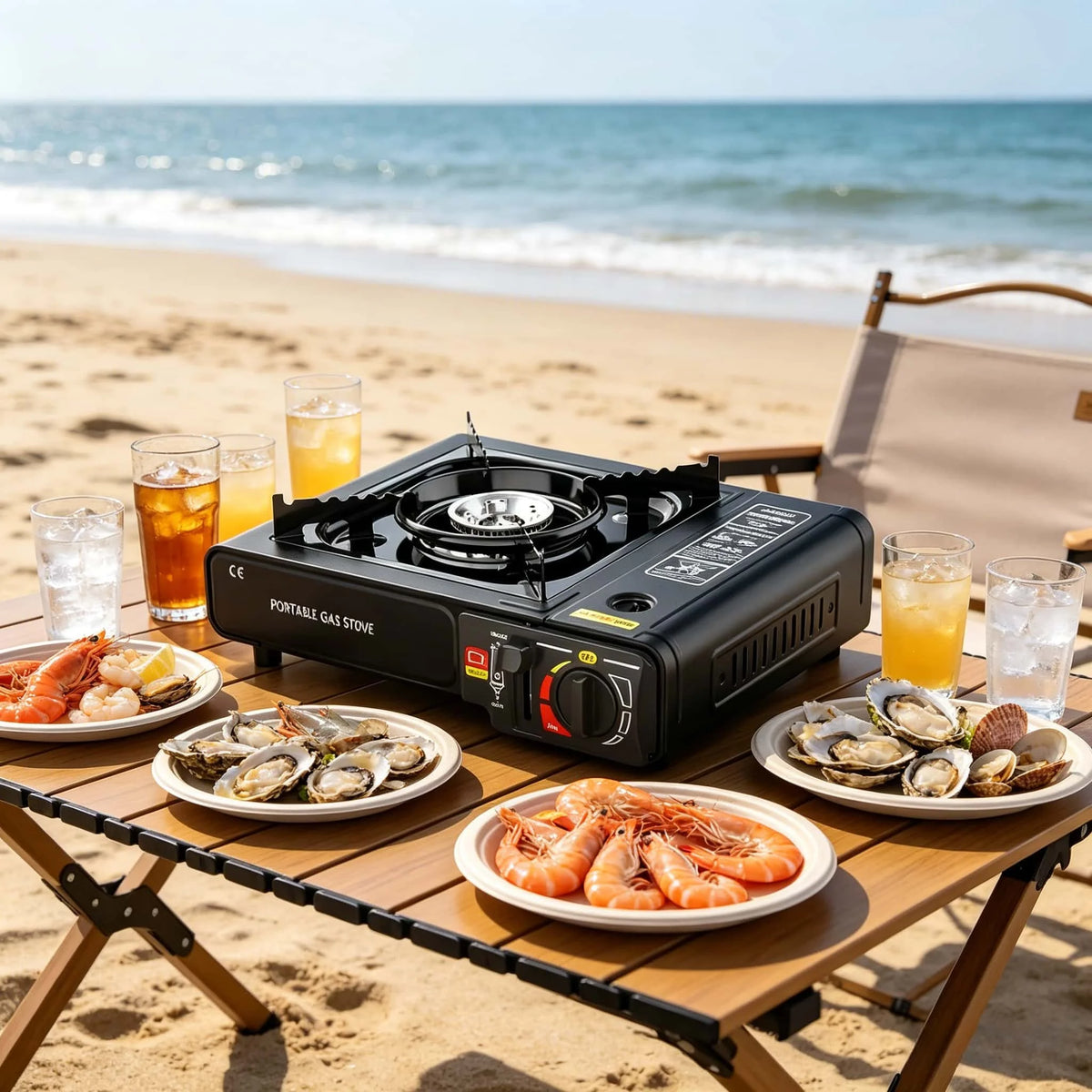 Portable Single Butane Gas Camping Stove 2.4kW