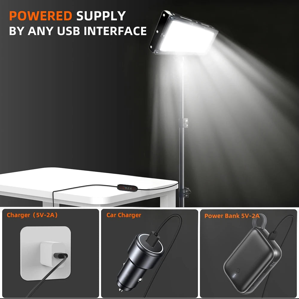 USB LED Light with Tri Standing / Short ~ For Work/Camping