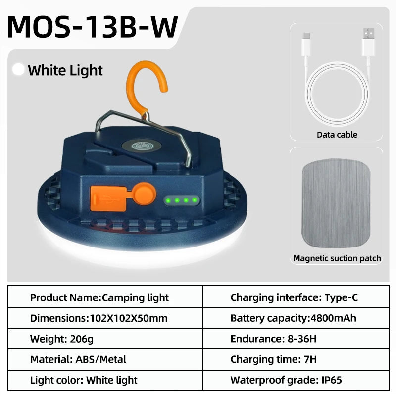 MOSLIGHTING Camping Light ~ Rechargeable USB-C