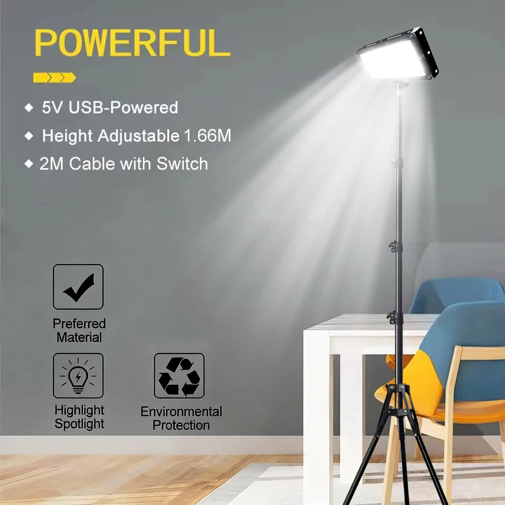 USB LED Light with Tri Standing / Short ~ For Work/Camping